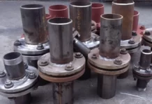 Фланцевое соединение стальных труб