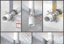 Установка противопожарных муфт