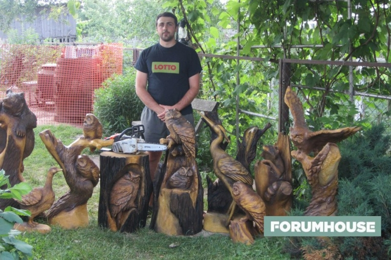 Резня бензопилой. Участники FORUMHOUSE пробуют силы в карвинге
