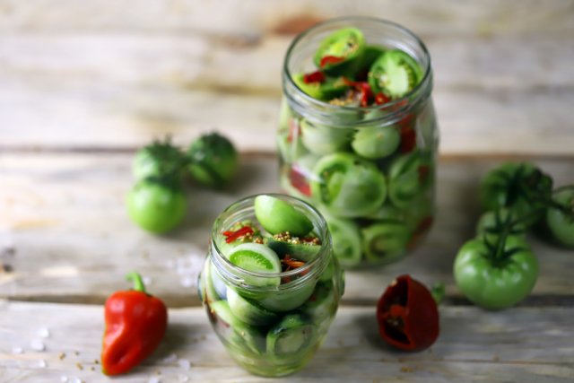 Самые вкусные зеленые помидоры на зиму – рецепты с фото 