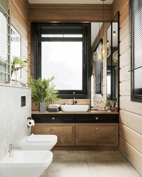 Ванная комната в частном доме: важные аспекты, идеи дизайна и 60 фотопримеров