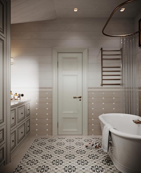 Ванная комната в частном доме: важные аспекты, идеи дизайна и 60 фотопримеров
