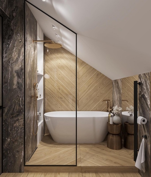 Ванная комната в частном доме: важные аспекты, идеи дизайна и 60 фотопримеров