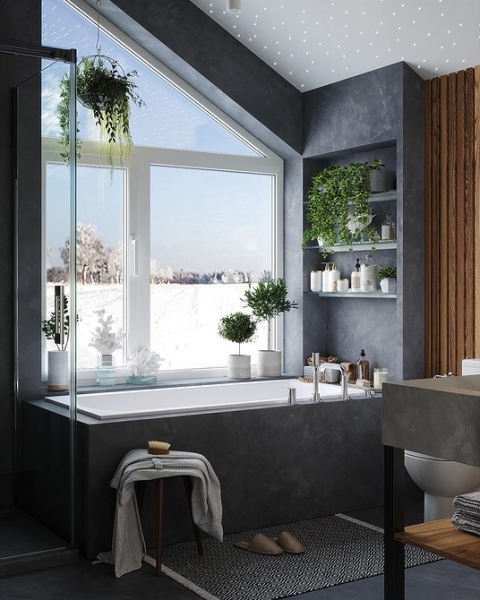 Ванная комната в частном доме: важные аспекты, идеи дизайна и 60 фотопримеров