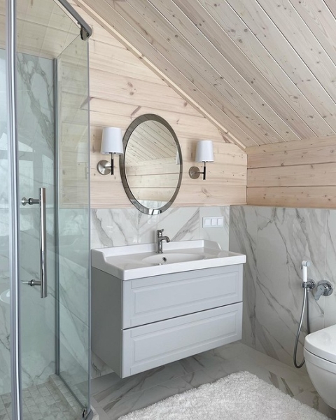 Ванная комната в частном доме: важные аспекты, идеи дизайна и 60 фотопримеров