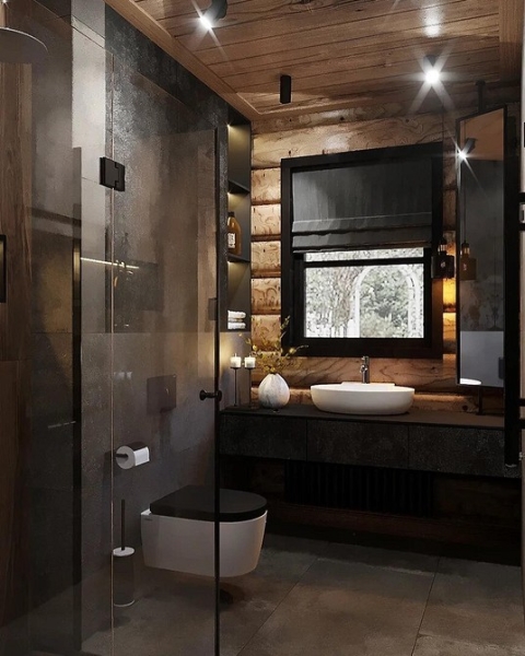 Ванная комната в частном доме: важные аспекты, идеи дизайна и 60 фотопримеров