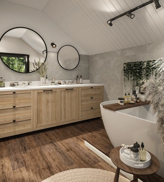 Ванная комната в частном доме: важные аспекты, идеи дизайна и 60 фотопримеров