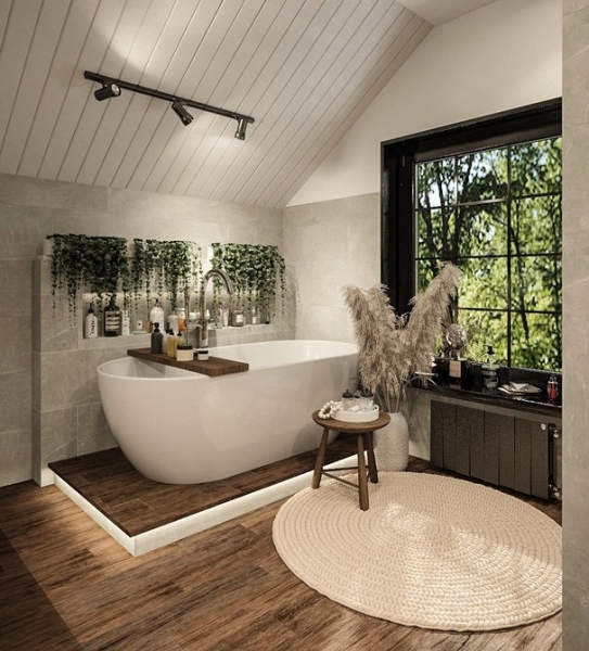 Ванная комната в частном доме: важные аспекты, идеи дизайна и 60 фотопримеров