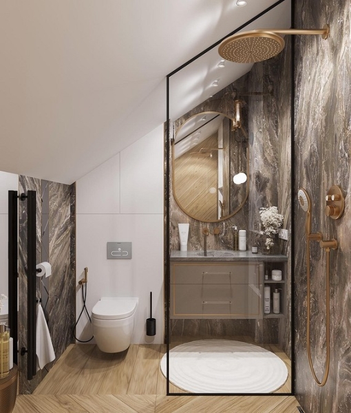 Ванная комната в частном доме: важные аспекты, идеи дизайна и 60 фотопримеров