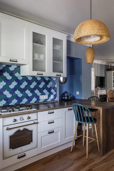 6 кухонь с эффектным фартуком