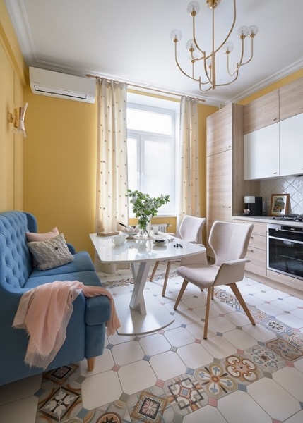 Аналог кухонного «уголка»: 6 дизайнерских кухонь с диванчиком вместо стульев