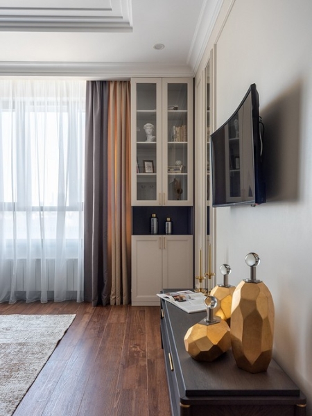 Маленькая площадь и стиль американской классики: как дизайнер оформила квартиру в Москве