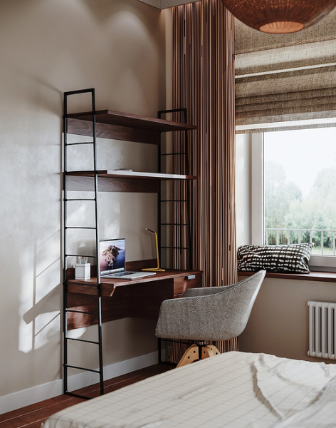 Рабочая зона у окна: советы по обустройству и идеи для разных комнат (92 фото) | ivd.ru