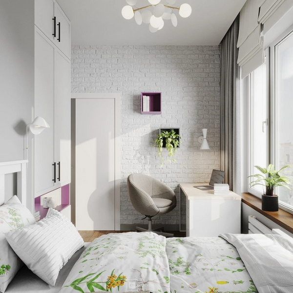 Рабочая зона у окна: советы по обустройству и идеи для разных комнат (92 фото) | ivd.ru