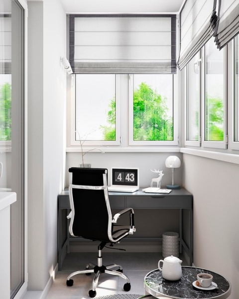 Рабочая зона у окна: советы по обустройству и идеи для разных комнат (92 фото) | ivd.ru