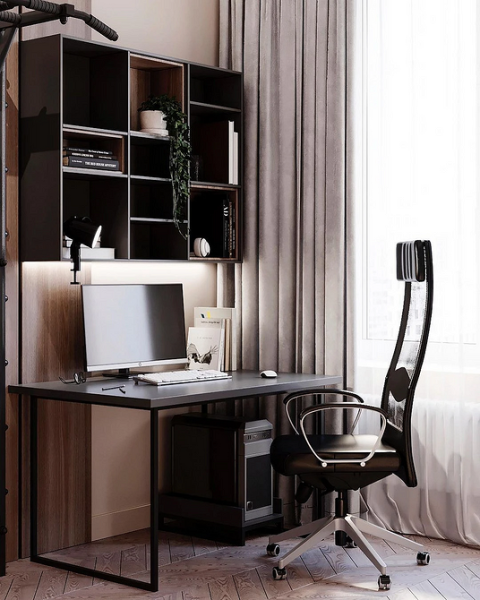 Рабочая зона у окна: советы по обустройству и идеи для разных комнат (92 фото) | ivd.ru