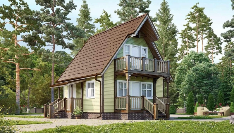 Дачные домики: 71 фото, советы по выбору технологии постройки и стилю | ivd.ru