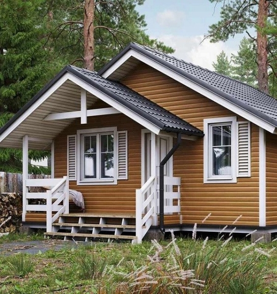 Дачные домики: 71 фото, советы по выбору технологии постройки и стилю | ivd.ru