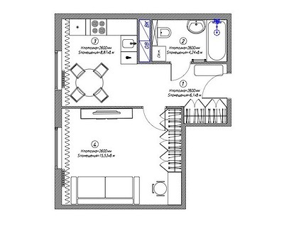 Яркие цвета и бюджетный декор: однушка 34 кв. м для молодой пары | ivd.ru