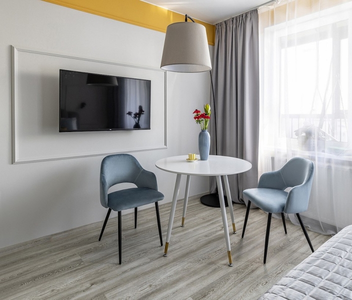 До и после: маленькая студия 27 кв. м для троих гостей