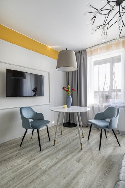 До и после: маленькая студия 27 кв. м для троих гостей