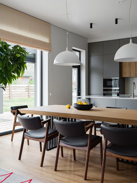 Кухня-гостиная в частном доме: идеи обустройства и примеры проектов с планировками (90 фото)