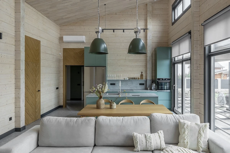 Кухня-гостиная в частном доме: идеи обустройства и примеры проектов с планировками (90 фото)