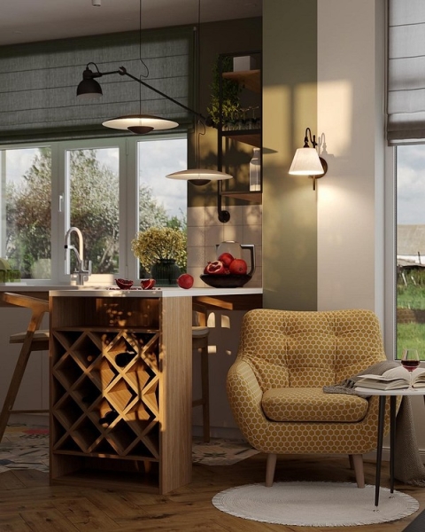 Кухня-гостиная в частном доме: идеи обустройства и примеры проектов с планировками (90 фото)