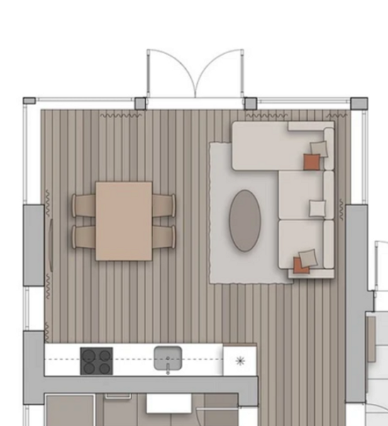 Кухня-гостиная в частном доме: идеи обустройства и примеры проектов с планировками (90 фото)