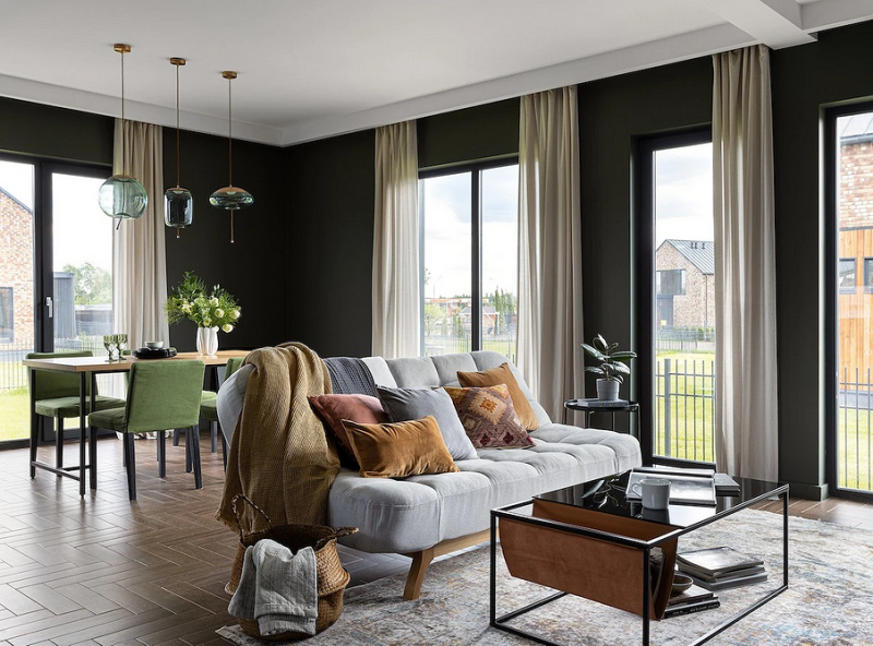 Кухня-гостиная в частном доме: идеи обустройства и примеры проектов с планировками (90 фото)