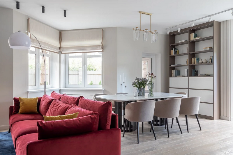 Кухня-гостиная в частном доме: идеи обустройства и примеры проектов с планировками (90 фото)