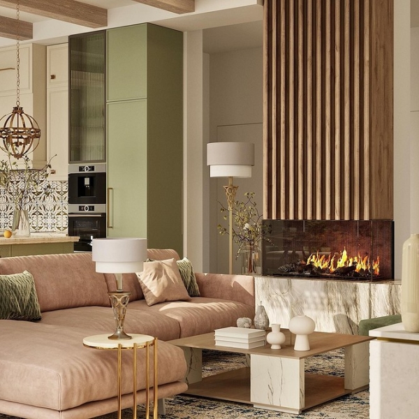 Кухня-гостиная в частном доме: идеи обустройства и примеры проектов с планировками (90 фото)