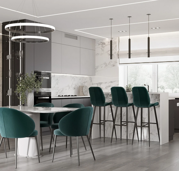 Кухня-гостиная в частном доме: идеи обустройства и примеры проектов с планировками (90 фото)