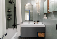 Серая ванная: советы по обустройству, цветовые схемы и 97 стильных фото