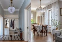 Бабушкина скатерть, старинный буфет, потрясающая отделка: семейный дом 220 кв. м с заботой об истории