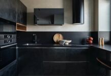 Черная кухня: трендовые идеи, правила, советы по оформлению и 107 фото