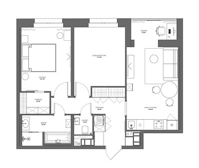 Как уютно! Интерьер трешки 61 кв. м, сошедший с картинок Pinterest