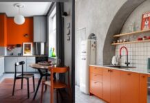 Оранжевая кухня: удачные сочетания, правила оформления и 103 вдохновляющих фото