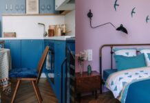 Родом из СССР. Холодильник ЗИЛ, винтажная обстановка! Ретроинтерьер квартиры 46 кв. м в новостройке