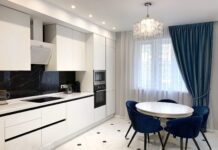 Прямая кухня: простой и стильный вариант расстановки мебели