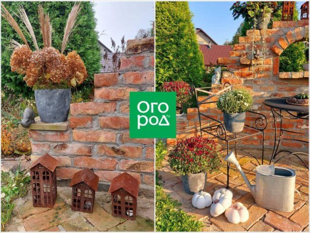 Роскошный сад с ржавчиной и бетоном?