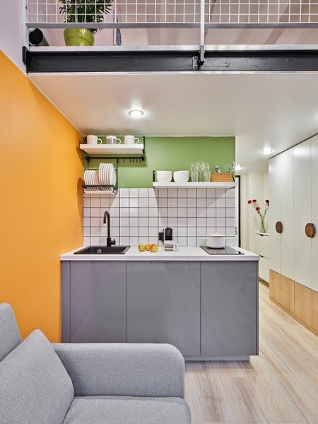 Из проектов профи: 5 суперкомпактных кухонь в студиях | ivd.ru