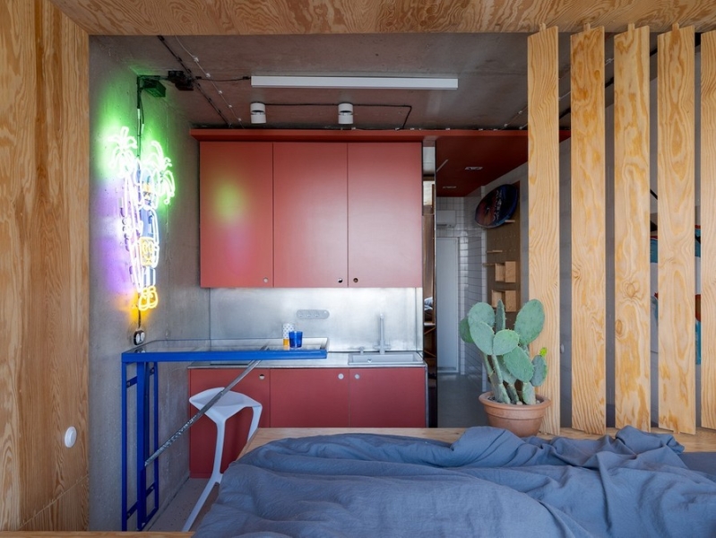 Из проектов профи: 5 суперкомпактных кухонь в студиях | ivd.ru