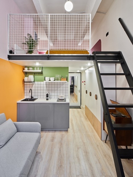 Из проектов профи: 5 суперкомпактных кухонь в студиях | ivd.ru