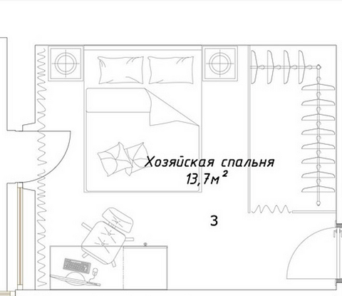 Как разместить гардеробную в спальне: 8 идей с планировками от дизайнеров | ivd.ru