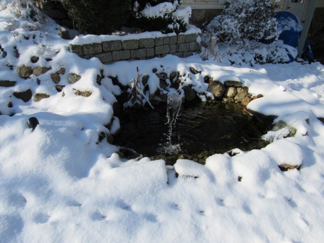 Как зимой поддержать воздухообмен в пруду 