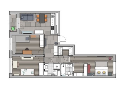 Светлый, но не скучный: интерьер для семьи с двумя детьми | ivd.ru
